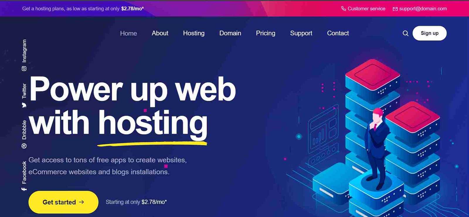 https://catalog.growwithsid.in/designs/Crafto/demo-hosting.html